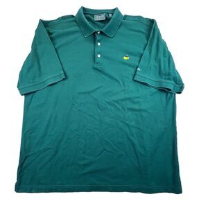Vintage Masters Golf Polo Shirt Mens 2XL Green 60’s Two-ply Mercerized